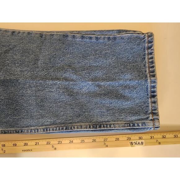 L.L. BEAN Women's Medium/Light Wash Heavy Straight Leg Jeans SZ 20T - Picture 5 of 8